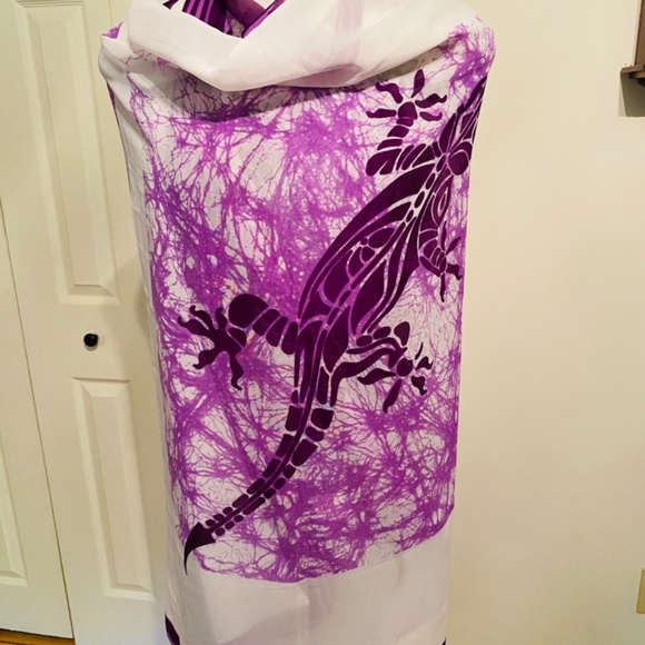 Hand Painted Pareo Coverup - Picture 3 of 17